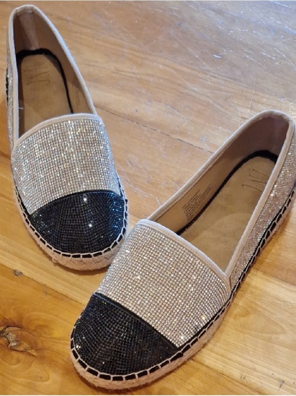 INC International Concepts Women’s Sparkle Espadrille Slip-On Flats